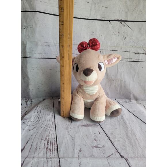 Rudolph the red nose reindeer soft clarice plush stuffed animal Rattle READ - Picture 2 of 7